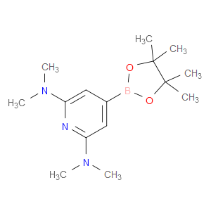 N2,N2,N6,N6-tetramethyl-4-(4,4,5,5-tetramethyl-1,3,2-dioxaborolan-2-yl)pyridine-2,6-diamine