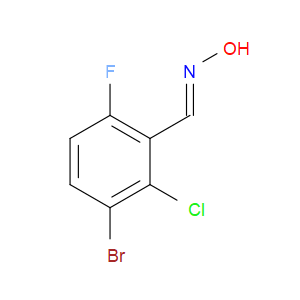 (E)-3-bromo-2-chloro-6-fluorobenzaldehyde oxime
