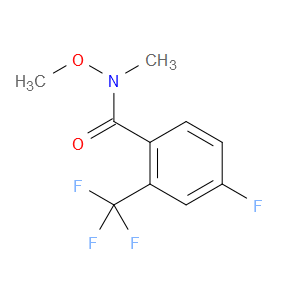 4-fluoro-N-methoxy-N-methyl-2-(trifluoromethyl)benzamide