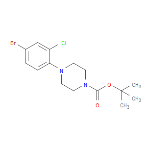 tert-butyl 4-(4-bromo-2-chlorophenyl)piperazine-1-carboxylate