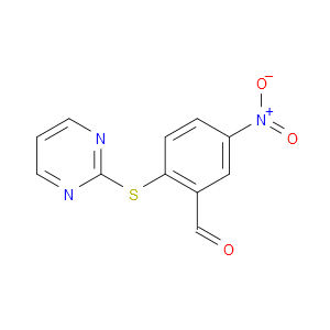 5-nitro-2-(pyrimidin-2-ylthio)benzaldehyde