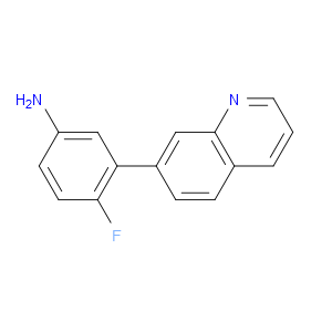 4-Fluoro-3-(7-quinolinyl)benzenamine