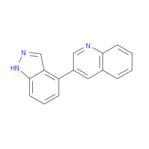 Quinoline, 3-(1H-indazol-4-yl)-