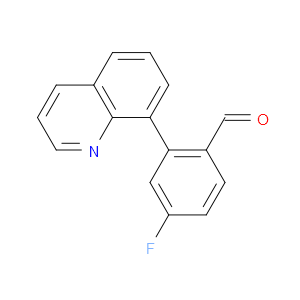 4-Fluoro-2-(8-quinolinyl)benzaldehyde