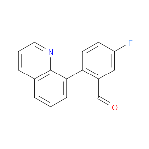 5-Fluoro-2-(8-quinolinyl)benzaldehyde