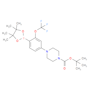 tert-butyl 4-(4-(4,4,5,5-tetramethyl-1,3,2-dioxaborolan-2-yl)-3-(trifluoromethoxy)phenyl)piperazine-1-carboxylate