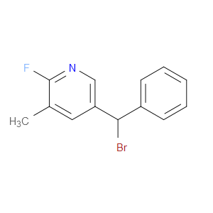 Pyridine, 5-(bromophenylmethyl)-2-fluoro-3-methyl-