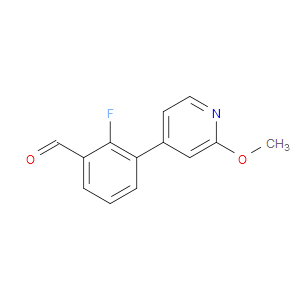 2-Fluoro-3-(2-methoxy-4-pyridinyl)benzaldehyde