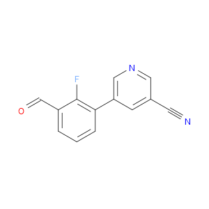 5-(2-Fluoro-3-formylphenyl)-3-pyridinecarbonitrile