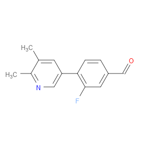 4-(5,6-Dimethyl-3-pyridinyl)-3-fluorobenzaldehyde