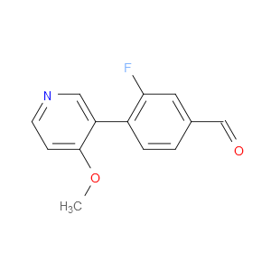 3-Fluoro-4-(4-methoxy-3-pyridinyl)benzaldehyde
