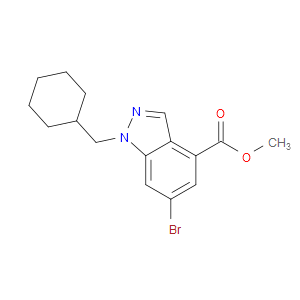 Methyl 6-bromo-1-(cyclohexylmethyl)-1H-indazole-4-carboxylate