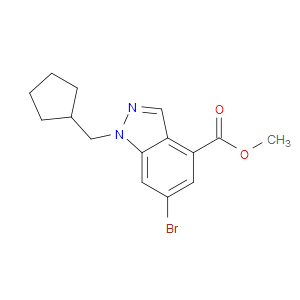 Methyl 6-bromo-1-(cyclopentylmethyl)-1H-indazole-4-carboxylate