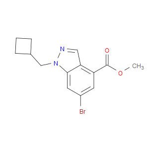 Methyl 6-bromo-1-(cyclobutylmethyl)-1H-indazole-4-carboxylate