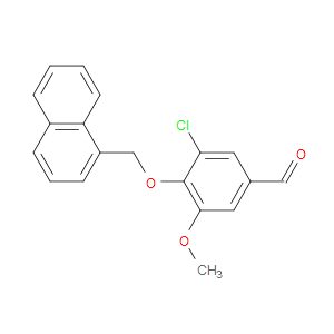 3-Chloro-5-methoxy-4-(1-naphthalenylmethoxy)benzaldehyde