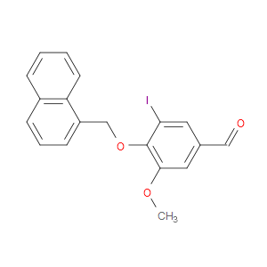 3-Iodo-5-methoxy-4-(1-naphthalenylmethoxy)benzaldehyde