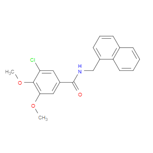 Benzamide, 3-chloro-4,5-dimethoxy-N-(1-naphthalenylmethyl)-