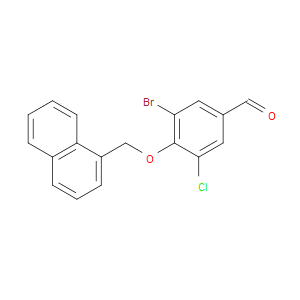 3-Bromo-5-chloro-4-(1-naphthalenylmethoxy)benzaldehyde