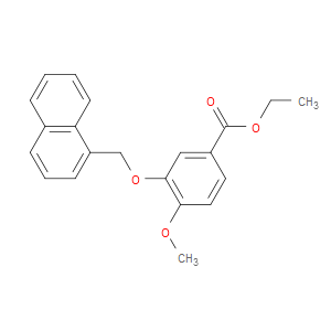 Ethyl 4-methoxy-3-(1-naphthalenylmethoxy)benzoate