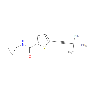 N-Cyclopropyl-5-(3,3-dimethyl-1-butyn-1-yl)-2-thiophenecarboxamide