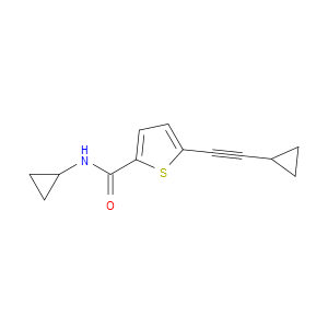 N-Cyclopropyl-5-(2-cyclopropylethynyl)-2-thiophenecarboxamide