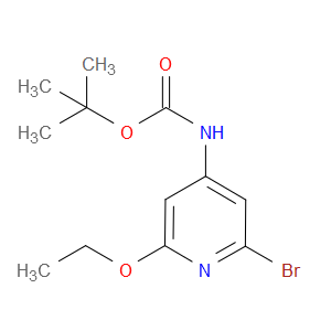 tert-butyl (2-bromo-6-ethoxypyridin-4-yl)carbamate