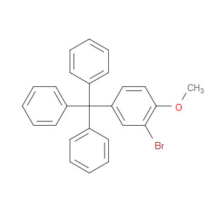 ((3-bromo-4-methoxyphenyl)methanetriyl)tribenzene