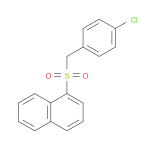 1-((4-chlorobenzyl)sulfonyl)naphthalene