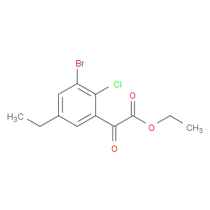 ethyl 2-(3-bromo-2-chloro-5-ethylphenyl)-2-oxoacetate