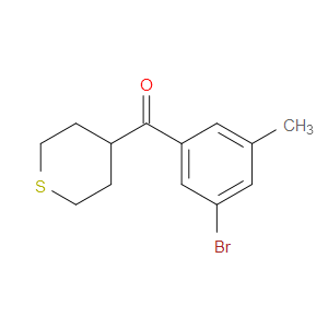 (3-Bromo-5-methylphenyl)(tetrahydro-2H-thiopyran-4-yl)methanone