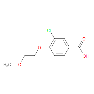 3-chloro-4-(2-methoxyethoxy)benzoic acid