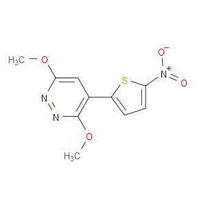 3,6-dimethoxy-4-(5-nitrothiophen-2-yl)pyridazine