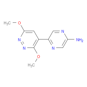 5-(3,6-Dimethoxy-4-pyridazinyl)-2-pyrazinamine