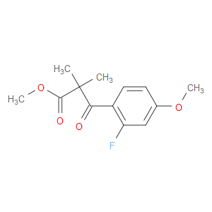 Methyl 2-fluoro-4-methoxy-α,α-dimethyl-β-oxobenzenepropanoate