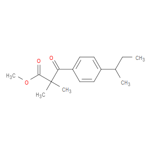 Methyl α,α-dimethyl-4-(1-methylpropyl)-β-oxobenzenepropanoate