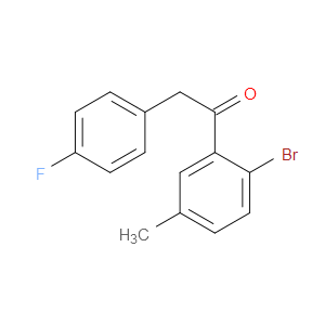 Ethanone, 1-(2-bromo-5-methylphenyl)-2-(4-fluorophenyl)-