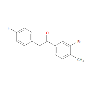 Ethanone, 1-(3-bromo-4-methylphenyl)-2-(4-fluorophenyl)-