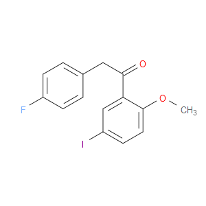 Ethanone, 2-(4-fluorophenyl)-1-(5-iodo-2-methoxyphenyl)-