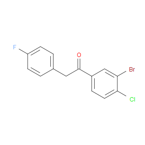 Ethanone, 1-(3-bromo-4-chlorophenyl)-2-(4-fluorophenyl)-