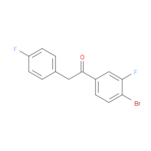 Ethanone, 1-(4-bromo-3-fluorophenyl)-2-(4-fluorophenyl)-