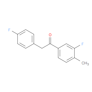 Ethanone, 1-(3-fluoro-4-methylphenyl)-2-(4-fluorophenyl)-