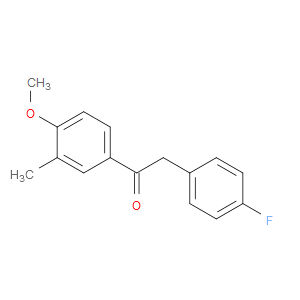 Ethanone, 2-(4-fluorophenyl)-1-(4-methoxy-3-methylphenyl)-