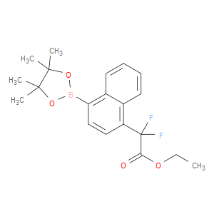 ethyl 2,2-difluoro-2-(4-(4,4,5,5-tetramethyl-1,3,2-dioxaborolan-2-yl)naphthalen-1-yl)acetate