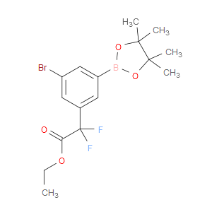 ethyl 2-(3-bromo-5-(4,4,5,5-tetramethyl-1,3,2-dioxaborolan-2-yl)phenyl)-2,2-difluoroacetate
