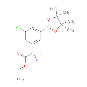 ethyl 2-(3-chloro-5-(4,4,5,5-tetramethyl-1,3,2-dioxaborolan-2-yl)phenyl)-2,2-difluoroacetate