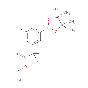 ethyl 2,2-difluoro-2-(3-fluoro-5-(4,4,5,5-tetramethyl-1,3,2-dioxaborolan-2-yl)phenyl)acetate