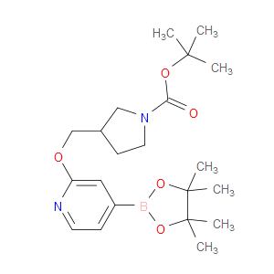 tert-butyl 3-(((4-(4,4,5,5-tetramethyl-1,3,2-dioxaborolan-2-yl)pyridin-2-yl)oxy)methyl)pyrrolidine-1-carboxylate