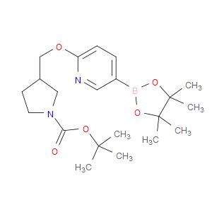 tert-butyl 3-(((5-(4,4,5,5-tetramethyl-1,3,2-dioxaborolan-2-yl)pyridin-2-yl)oxy)methyl)pyrrolidine-1-carboxylate