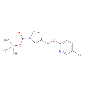 tert-butyl 3-(((5-bromopyrimidin-2-yl)oxy)methyl)pyrrolidine-1-carboxylate