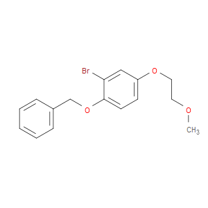 2-Bromo-4-(2-methoxyethoxy)-1-(phenylmethoxy)benzene